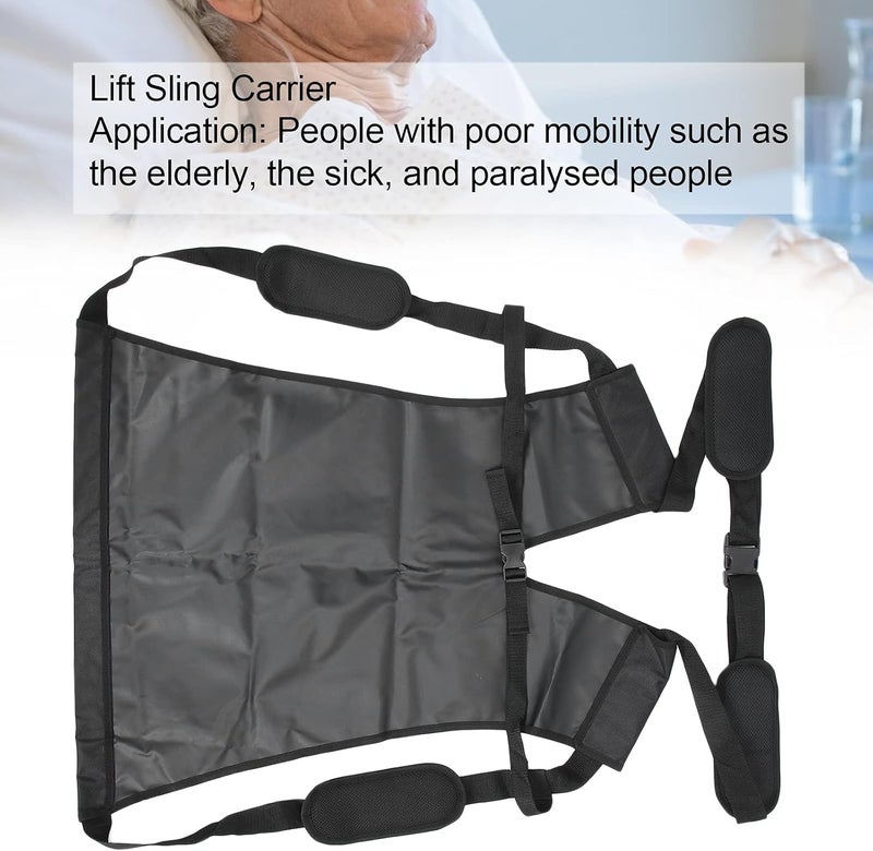 woobles Patient Lift Sling, Carrier Stairs Wheelchair Car Vehicle Transferring Belt for Elderly Disabled and Paralysed People - 100kg / 220.5lb(Approx.) Load Bearing - Image 3